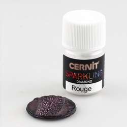 Cernit Sparkling, Diamond, Rojo Diamond