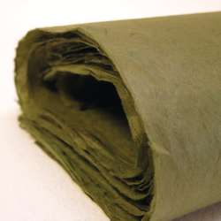 Papel Khadi Lokta, 50 x 75cm, Oliva