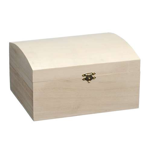 Caja de madera - tapa abovedada 