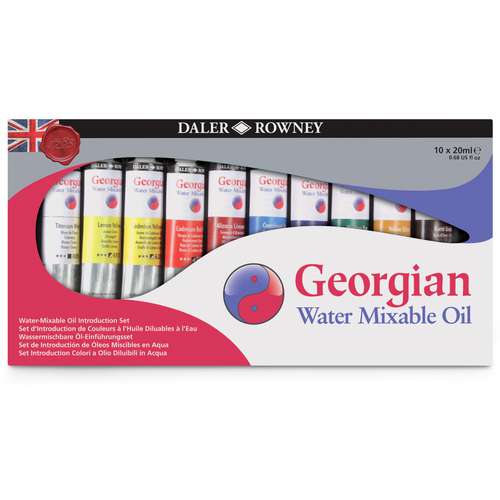 Set de pintura al óleo soluble al agua Georgian 