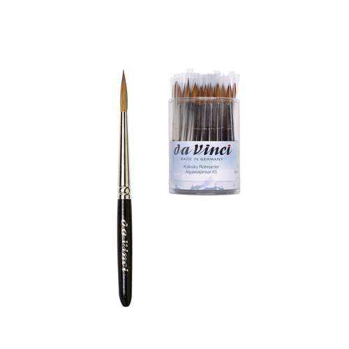 Pincel de acuarela serie 902 da Vinci Kolinsky, caja de 25 