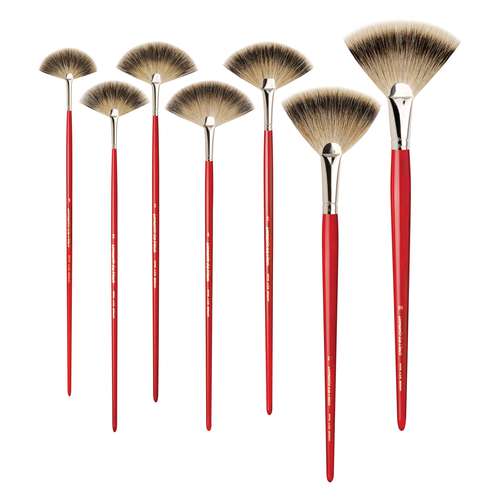 Pinceles abanico serie 408 da Vinci, pelo de tejón 
