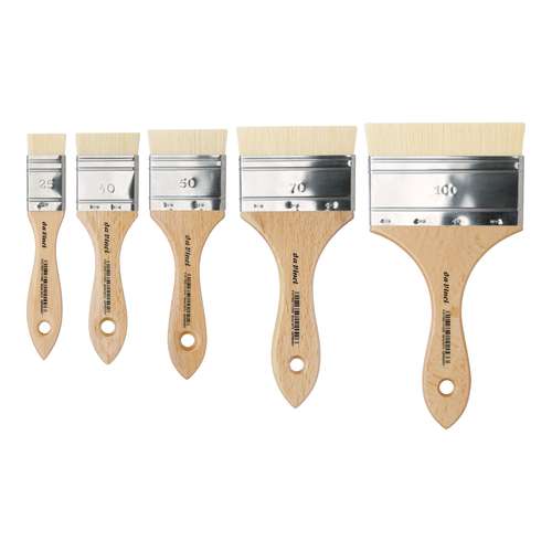 Pinceles anchos serie 2473 da Vinci, cerdas blancas de China 