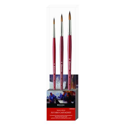 Set de tres pinceles Alvaro Castagnet de Escoda 