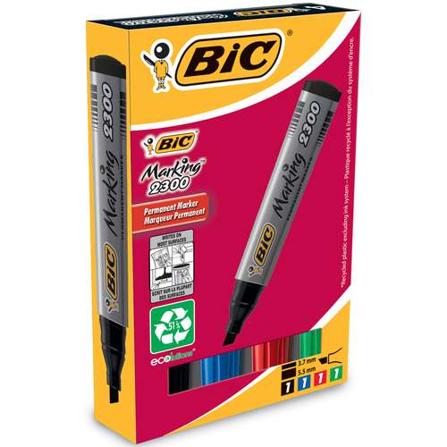 Estuche de 4 rotuladores Bic Marking 2000™ 