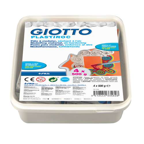 Set de pasta para modelar auto endureciente Plastiroc Giotto 