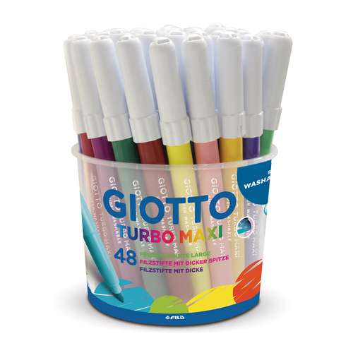 Caja de 48 rotuladores Turbo Maxi Giotto 