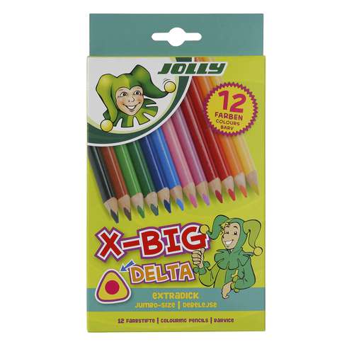 Set de lápices de colores Jolly X-Big Delta 
