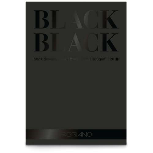 Bloque de papel Fabriano Black Black (300g/m²) 