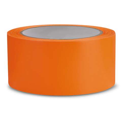 Cinta adhesiva de PVC naranja 