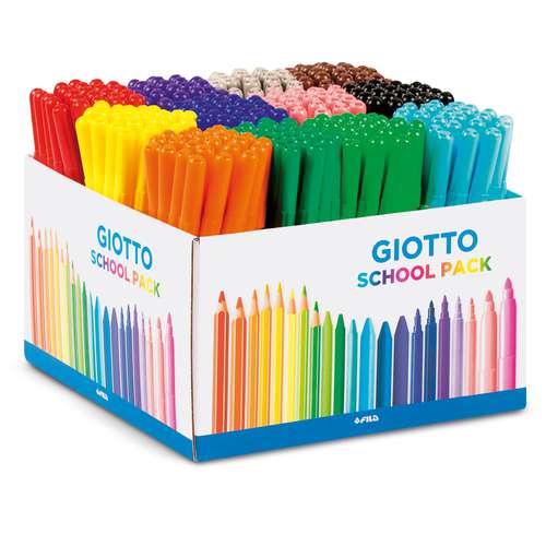 Schoolpack rotuladores Giotto Turbo Color  Material bellas artes: tienda  en línea - El Mundo de los Artistas
