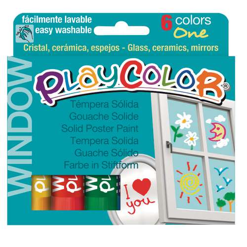 Témperas sólidas para ventana Playcolor® Window 
