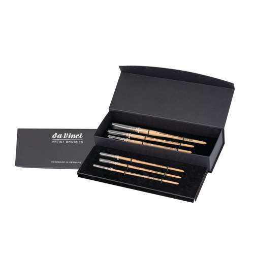 Pincel de acuarela serie 418 da Vinci pelo de ardilla, estuche de regalo 
