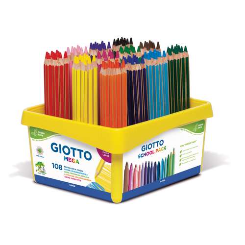 Paquete de 108 lápices de colores Giotto Mega 