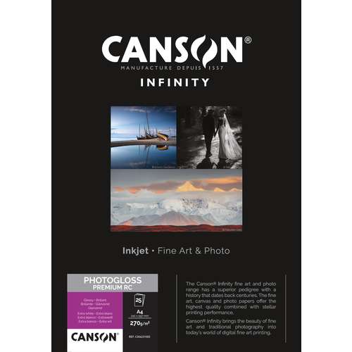 Papel Canson PhotoGloss Premium RC – 270 g/m2 