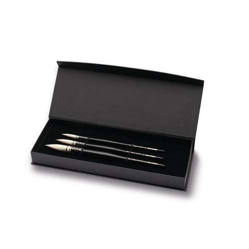 Set de pinceles de acuarela serie 11492 da Vinci Kagalovska Black and White Signature Edition 