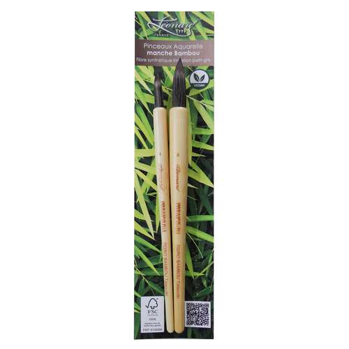 Set de 2 pinceles de bambú serie 702RO 