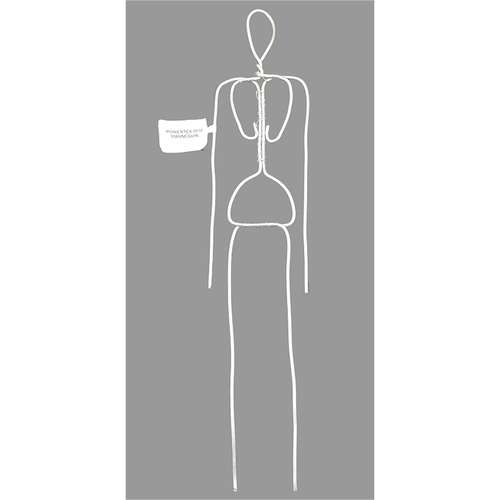 Figura de alambre metálico Powertex, 38 cm 