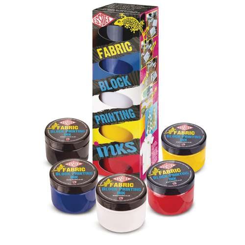 Set de linograbado especial tela Essdee, 5 x 150 ml 