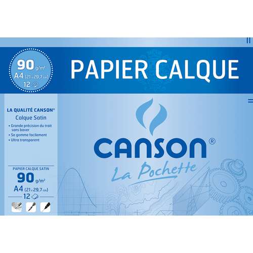 Paquete papel calco satinado Canson 