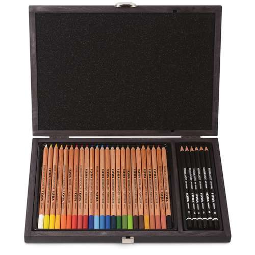 Cofre de madera Polycolor/Artdesign Lyra 30 lápices 