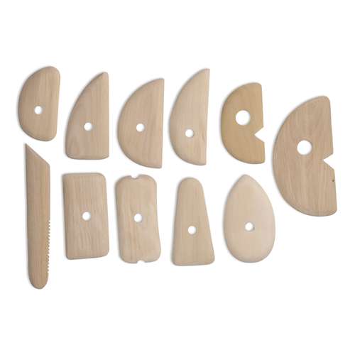 Set de herramientas para modeler sobre plato giratoria de ceramica 