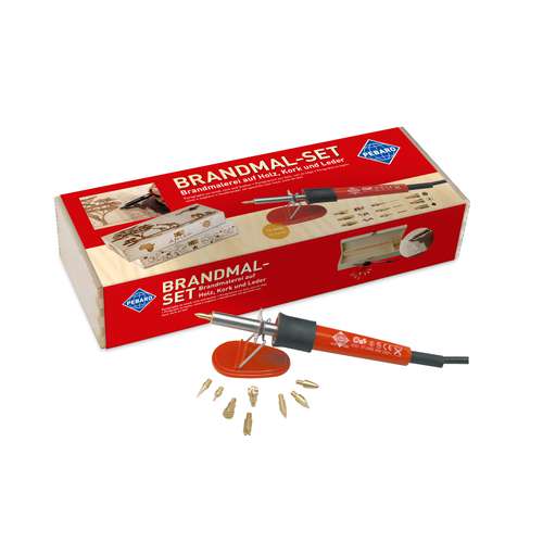 Set de pirograbado Pebaro en una caja de madera 