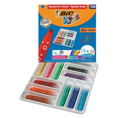 Estuche 12 rotuladores colores Bic Kids