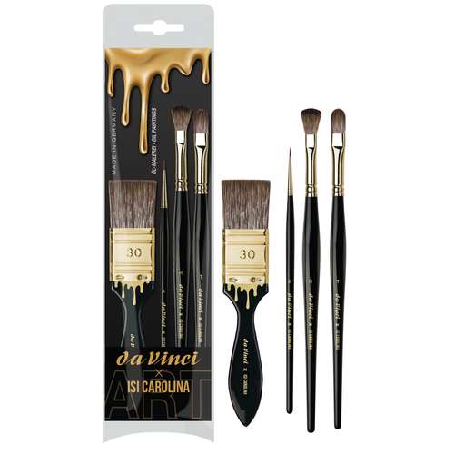Set de pinceles para óleo edición da Vinci Isi Carolina 