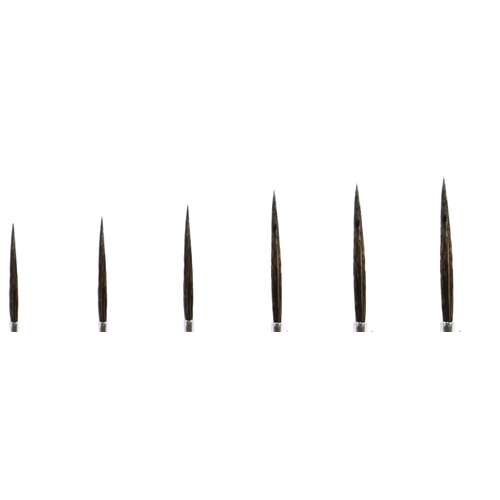 Pincel para procelana punta redonda extralarga con embote puntiagudo "rocalla", serie 2297FP 