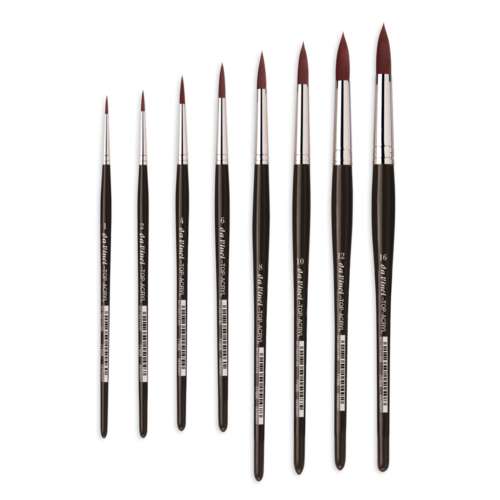 Pinceles redondos serie 7785K da Vinci Top Acryl mangos cortos 