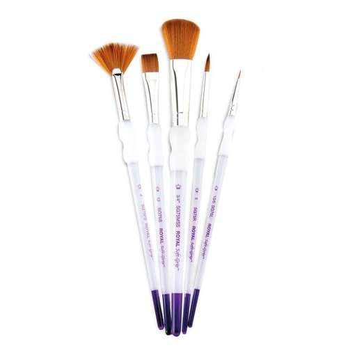 Set de 5 pinceles Soft Grip set K Royal Langnickel 
