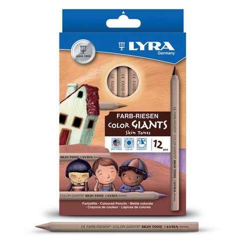 Caja de 12 lápices de color tonos de piel Lyra  