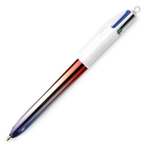 Bolígrafo 4 colores Edición Especial Bic - Azul, Blanco, Rojo 