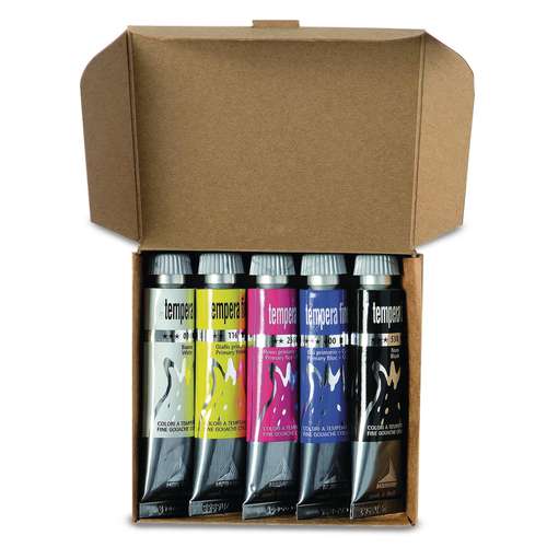 Set de 5 tubos de témpera fina Maimeri 