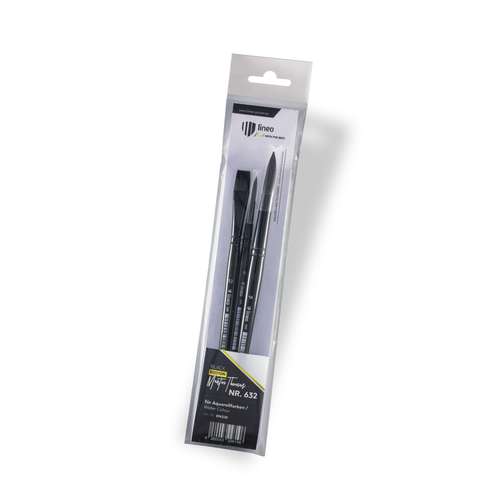 Set de pinceles de acuarela Martin Thomas serie 632 Lineo Black Edition 