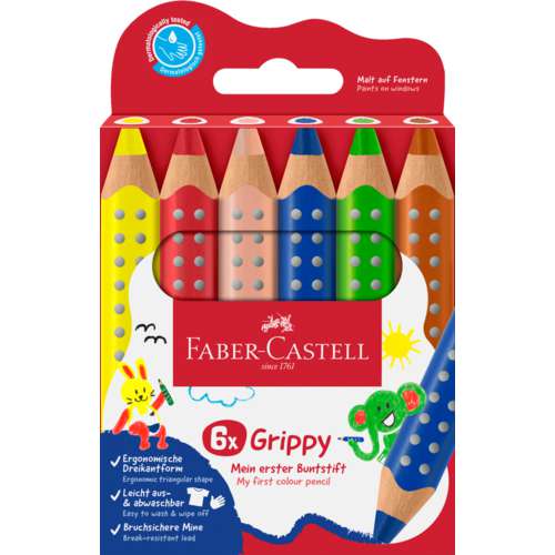 Lápices de colorear Faber-Castell Grippy 
