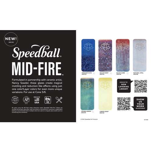 Carta de colores Speedball® MD-Fire™ Glaze 