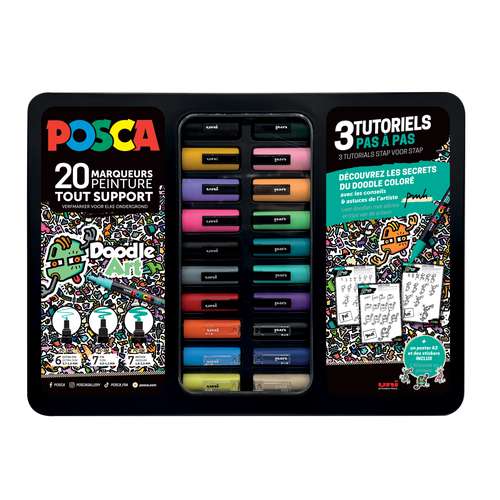 Set de rotuladores uni Posca Doodle Art 