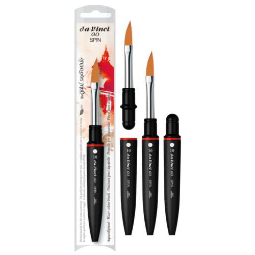 Pincel Go Spin punta sable serie 8887 da Vinci  