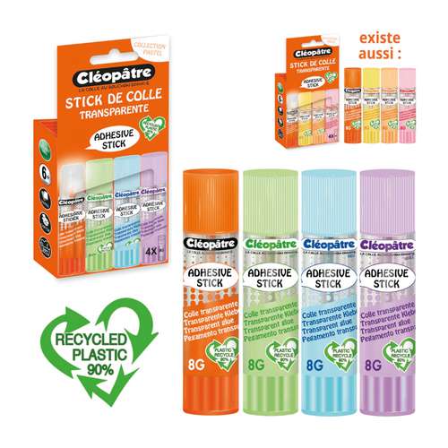 Barras de pegamento transparentes Cléopâtre Cléostick 