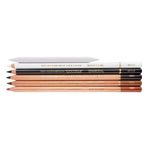 Set de 5 lápices pastel Gioconda y 1 difumino Koh-I-Noor 