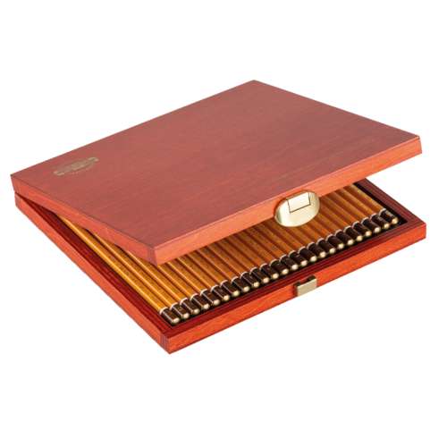 Estuche de madera de 24 lápices de grafito Koh-I-Noor (2)