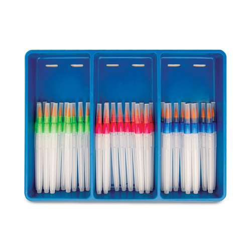 Caja de 36 pinceles con depósito de agua Royal Langnickel 